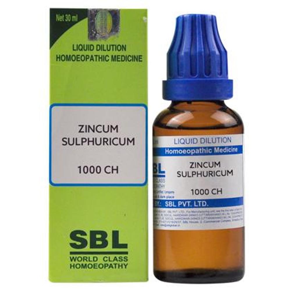 SBL Zincum Sulphuricum Dilution 1000 CH bottle of 30 ml Dilution