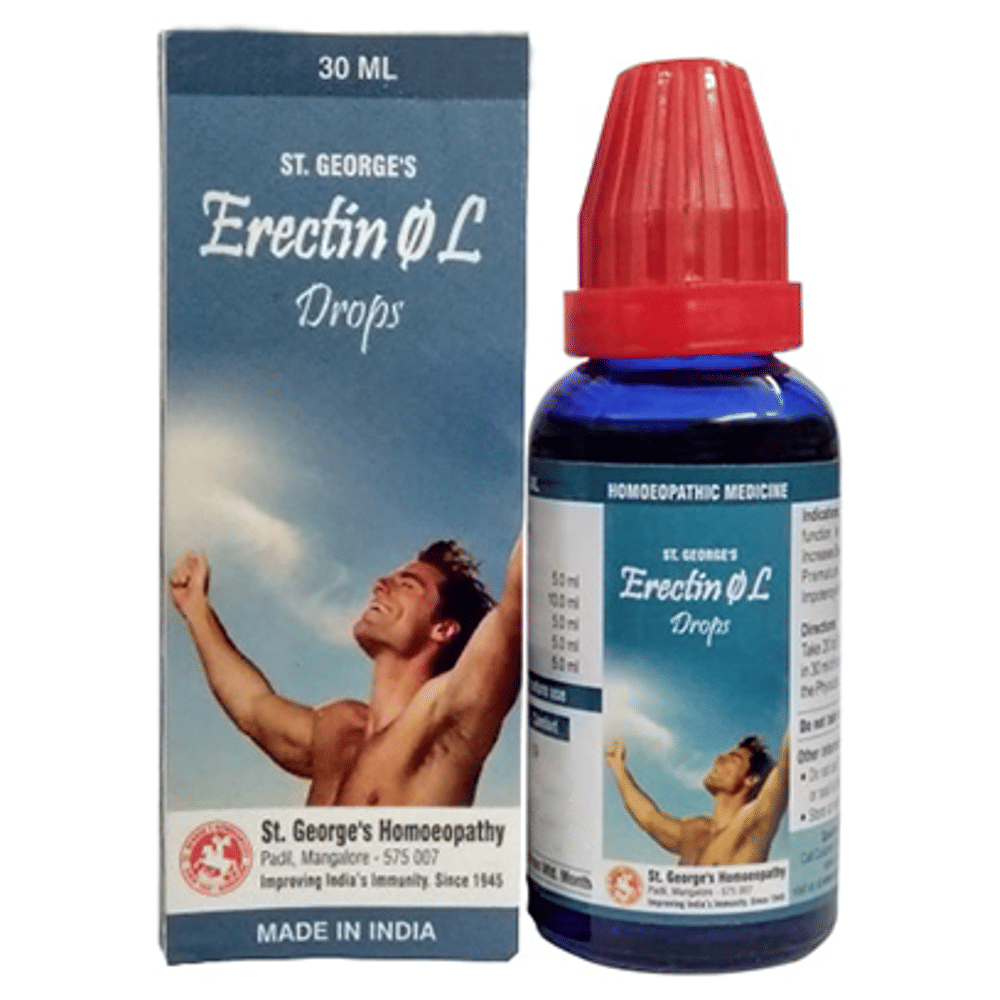 St. George‚Äôs Erectin Q L Drop bottle of 30 ml Drop