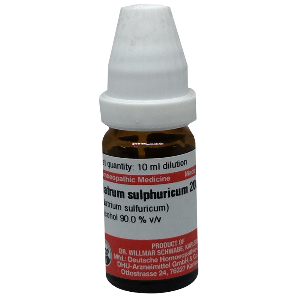 Dr Willmar Schwabe Germany Natrum Sulphuricum Dilution 200 bottle of 10 ml Dilution