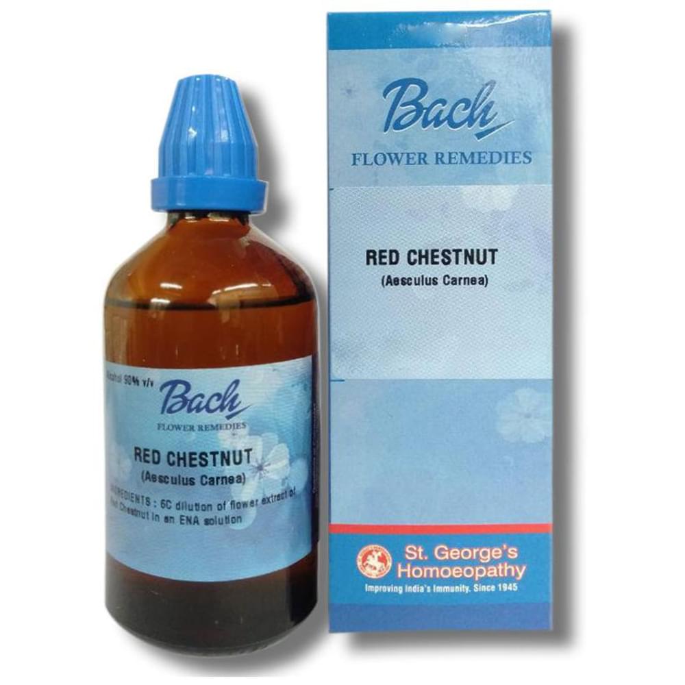 St. George‚Äôs Bach Flower Red Chestnut bottle of 30 ml Dilution