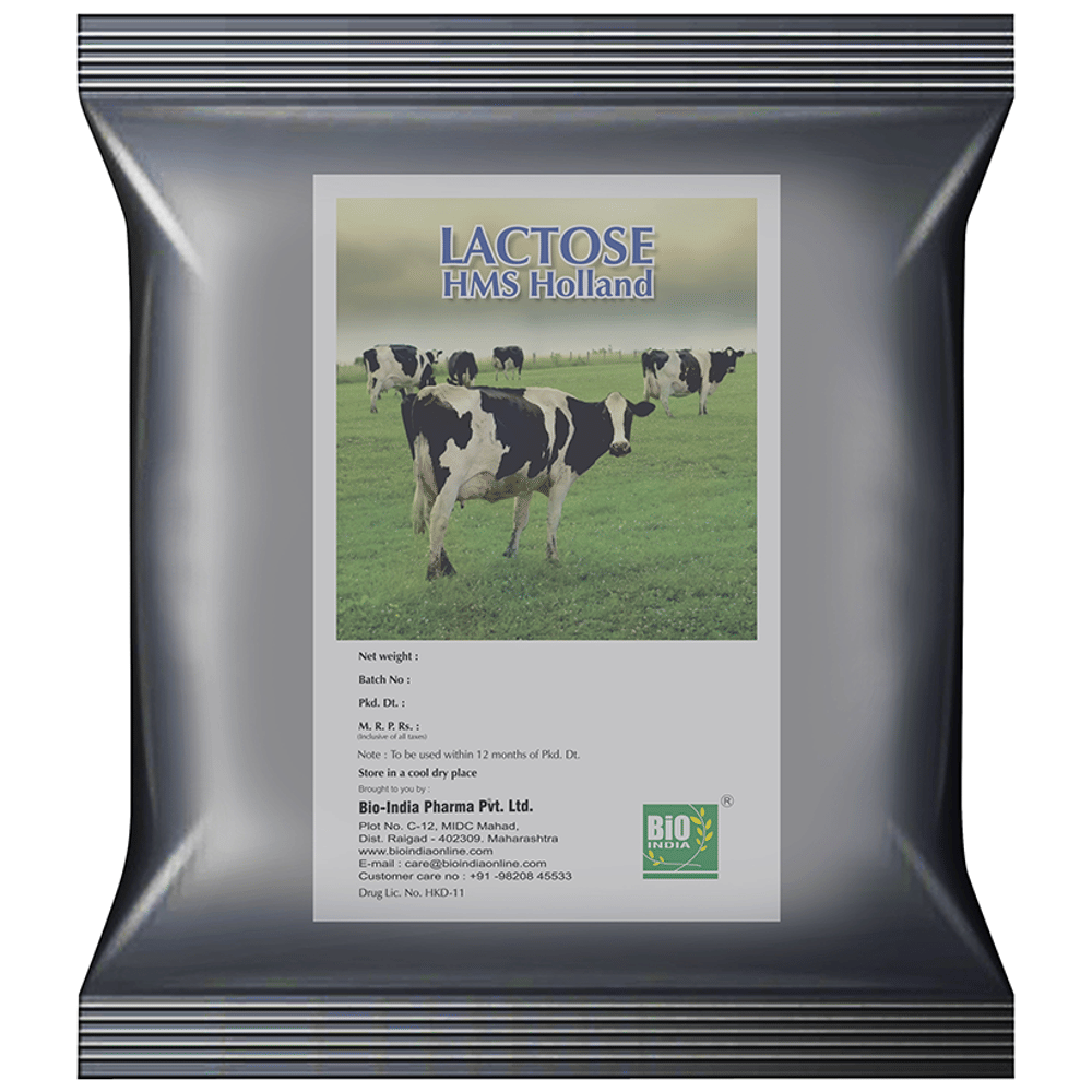 Bio India Lactose HMS Holland Powder packet of 500 gm Powder