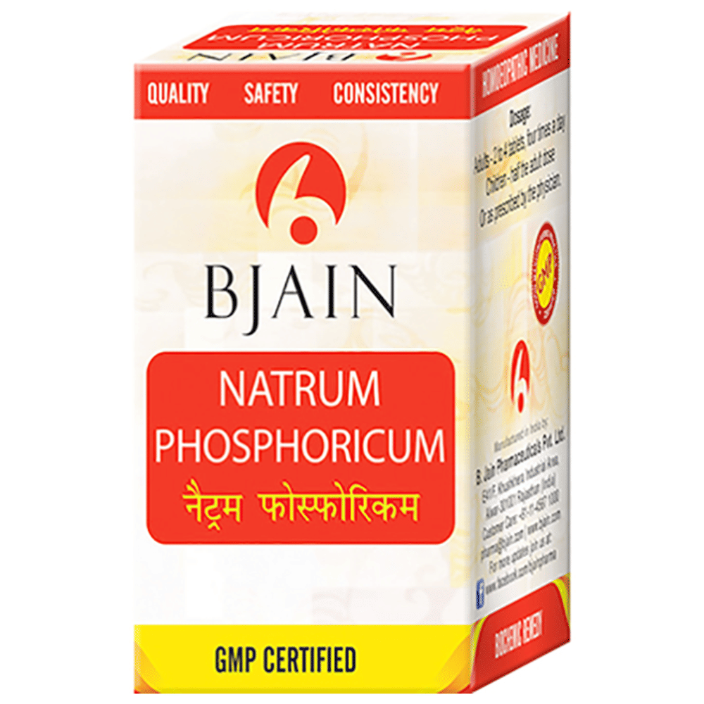 Bjain Natrum Phosphoricum Biochemic Tablet 30X bottle of 25 gm Biochemic Tablet