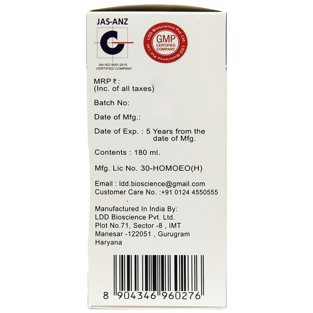 LDD Bioscience Elixir-Rite Restorative Tonic bottle of 180 ml Tonic