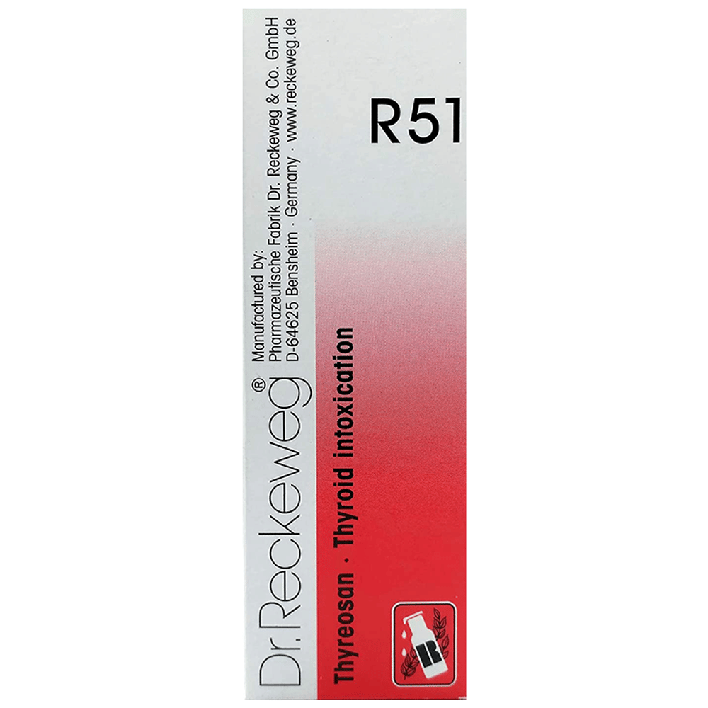 Dr. Reckeweg R51 Thyroid Intoxication Drop bottle of 22 ml Drop Dr. Reckeweg R51 Thyroid Intoxication Drop bottle of 22 ml Drop