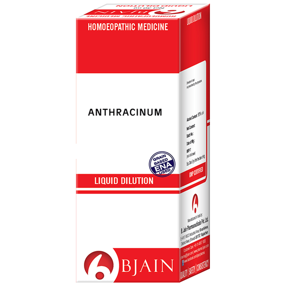 Bjain Anthracinum Dilution 1000 CH bottle of 30 ml Dilution