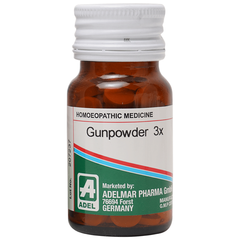 ADEL Gunpowder Trituration Tablet 3X bottle of 20 gm Trituration Tablet ADEL Gunpowder Trituration Tablet 3X bottle of 20 gm Trituration Tablet