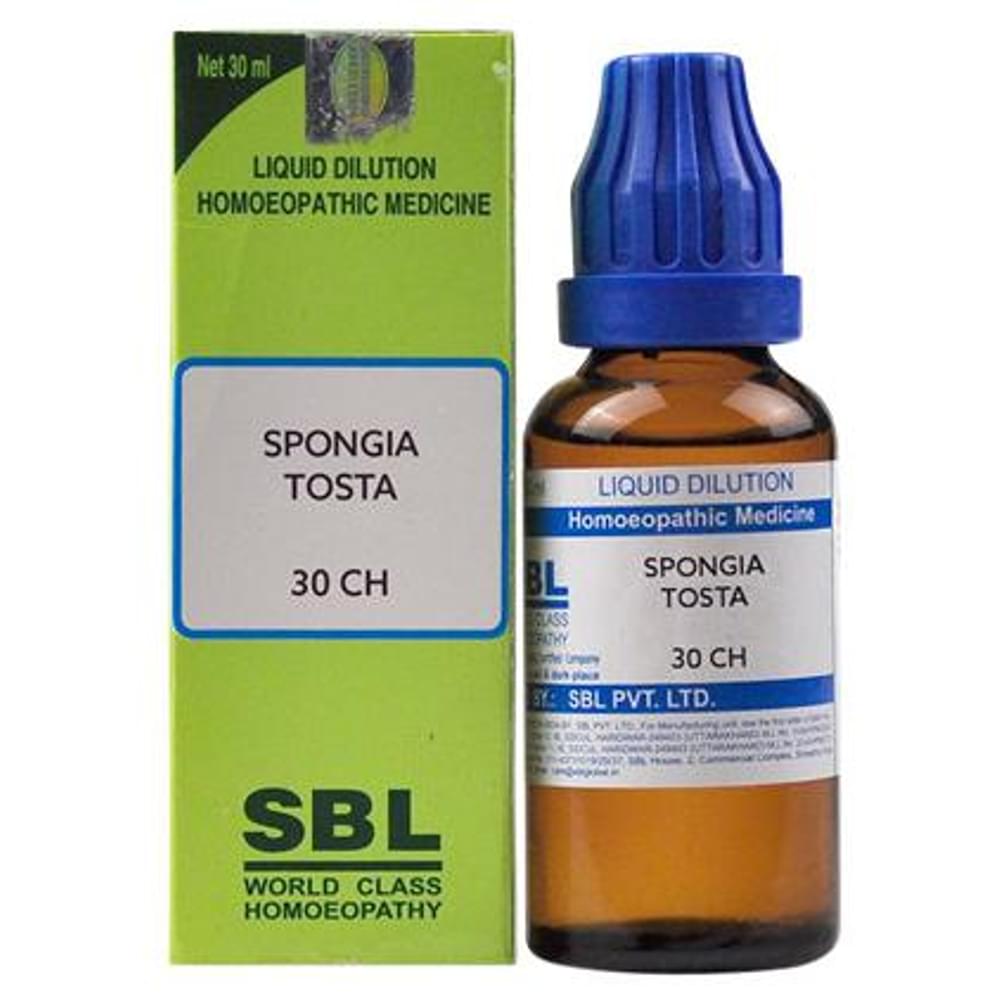 SBL Spongia Tosta Dilution 30 CH bottle of 30 ml Dilution