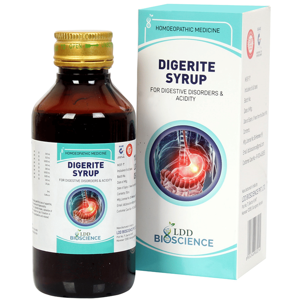 LDD Bioscience Digerite Syrup bottle of 115 ml Syrup