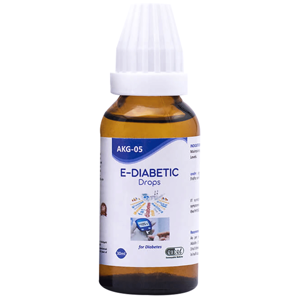 Excel AKG 05 E-Diabetic Drop bottle of 30 ml Drop