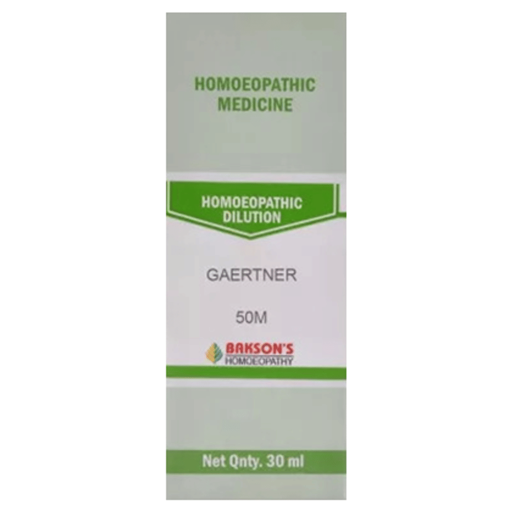 Bakson's Homeopathy Gaertner Dilution 50M bottle of 30 ml Dilution