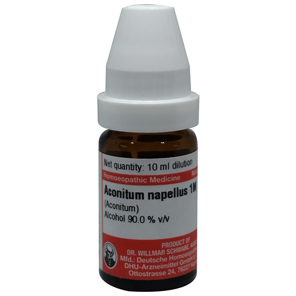 Dr Willmar Schwabe Germany Aconitum Napellus (Aconitum) Dilution 1M bottle of 10 ml Dilution