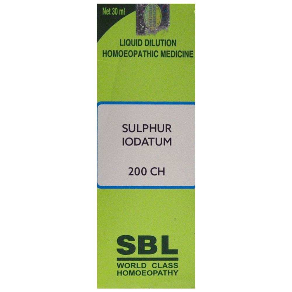 SBL Sulphur Iodatum Dilution 200 CH bottle of 30 ml Dilution