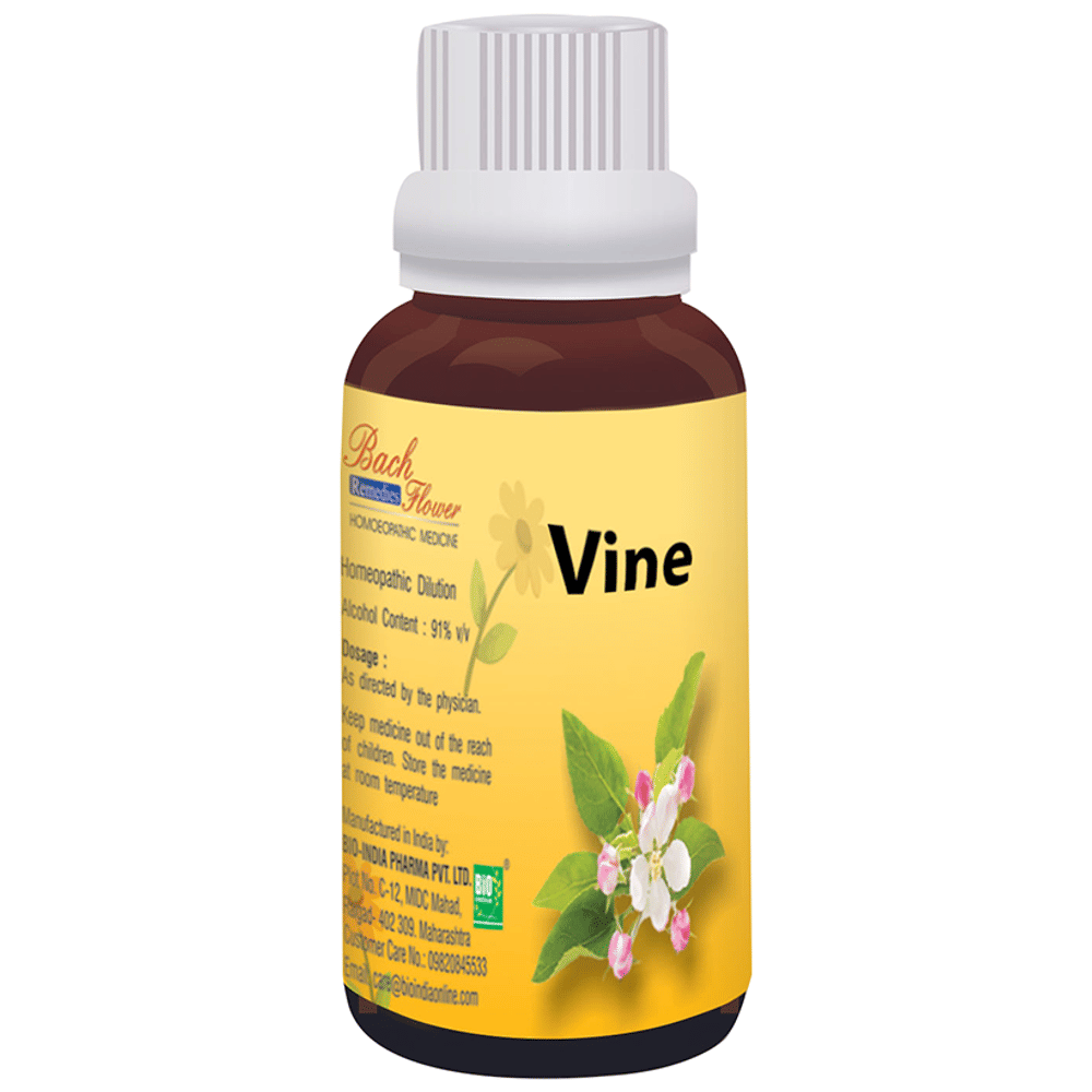Bio India Bach Flower Vine bottle of 100 ml Dilution