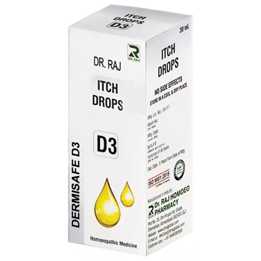 Dr. Raj Dermisafe D3 Itch Drop bottle of 30 ml Drop Dr. Raj Dermisafe D3 Itch Drop bottle of 30 ml Drop