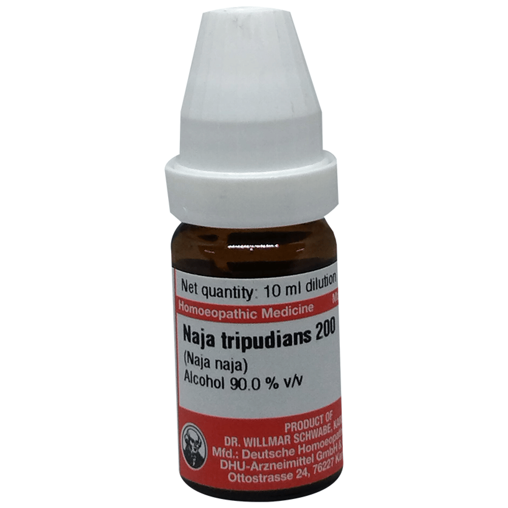 Dr Willmar Schwabe Germany Naja Tripudians Dilution 200 bottle of 10 ml Dilution