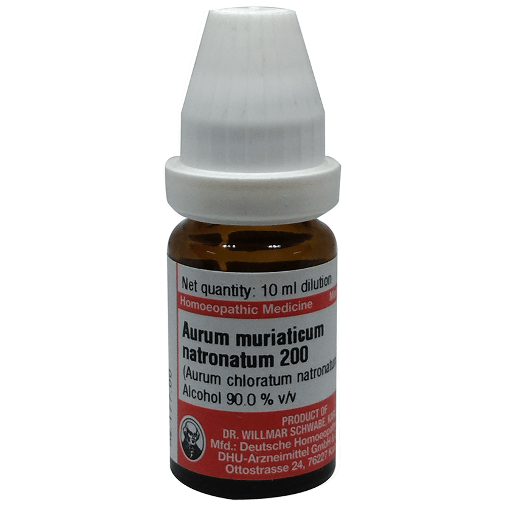 Dr Willmar Schwabe Germany Aurum muriaticum Natronatum Dilution 200 bottle of 10 ml Dilution Dr Willmar Schwabe Germany Aurum muriaticum Natronatum Dilution 200 bottle of 10 ml Dilution