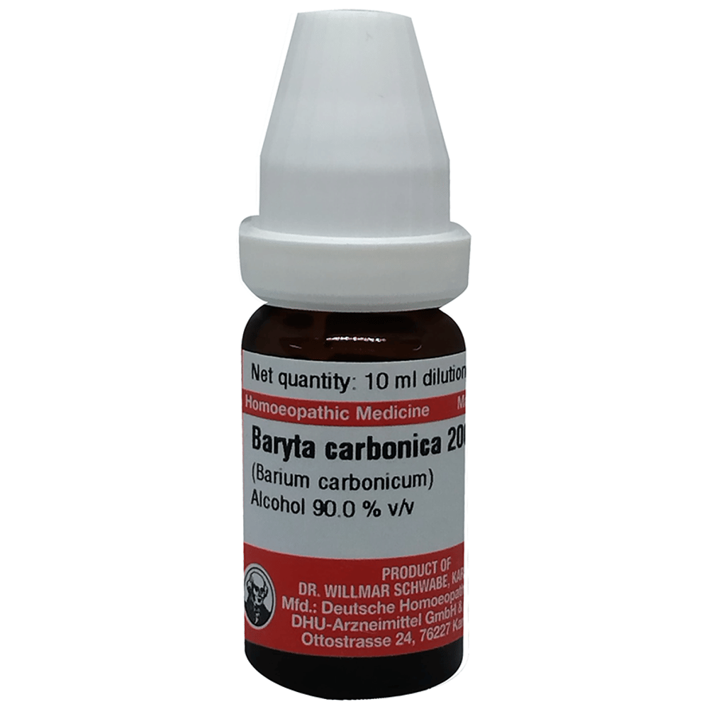 Dr Willmar Schwabe Germany Baryta Carbonica Dilution 200 bottle of 10 ml Dilution