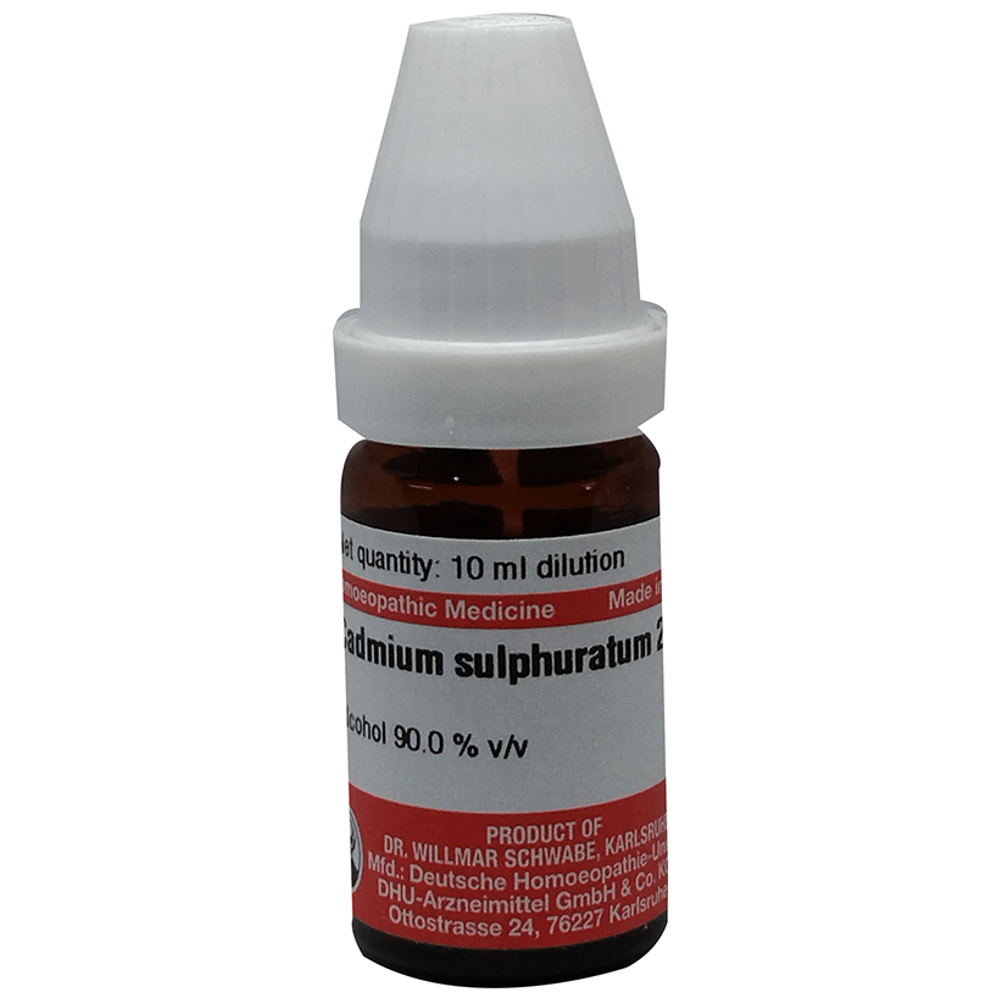Dr Willmar Schwabe Germany Cadmium Sulphuratum Dilution 200 bottle of 10 ml Dilution