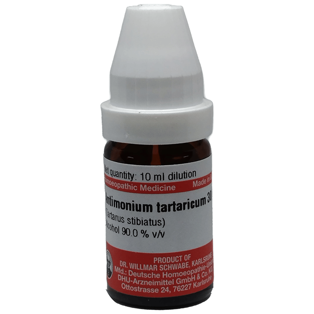 Dr Willmar Schwabe Germany Antimonium Tartaricum Dilution 30 bottle of 10 ml Dilution Dr Willmar Schwabe Germany Antimonium Tartaricum Dilution 30 bottle of 10 ml Dilution
