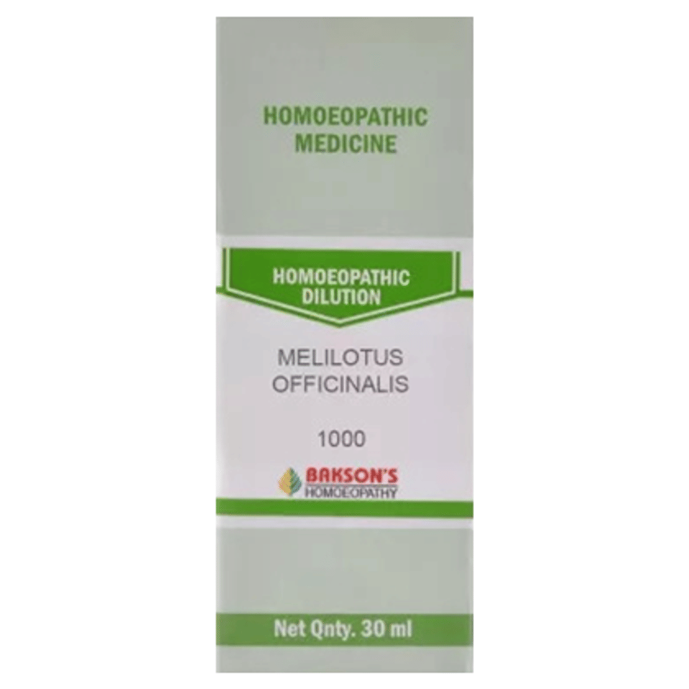 Bakson's Homeopathy Melilotus Officinalis Dilution 1000 CH bottle of 30 ml Dilution