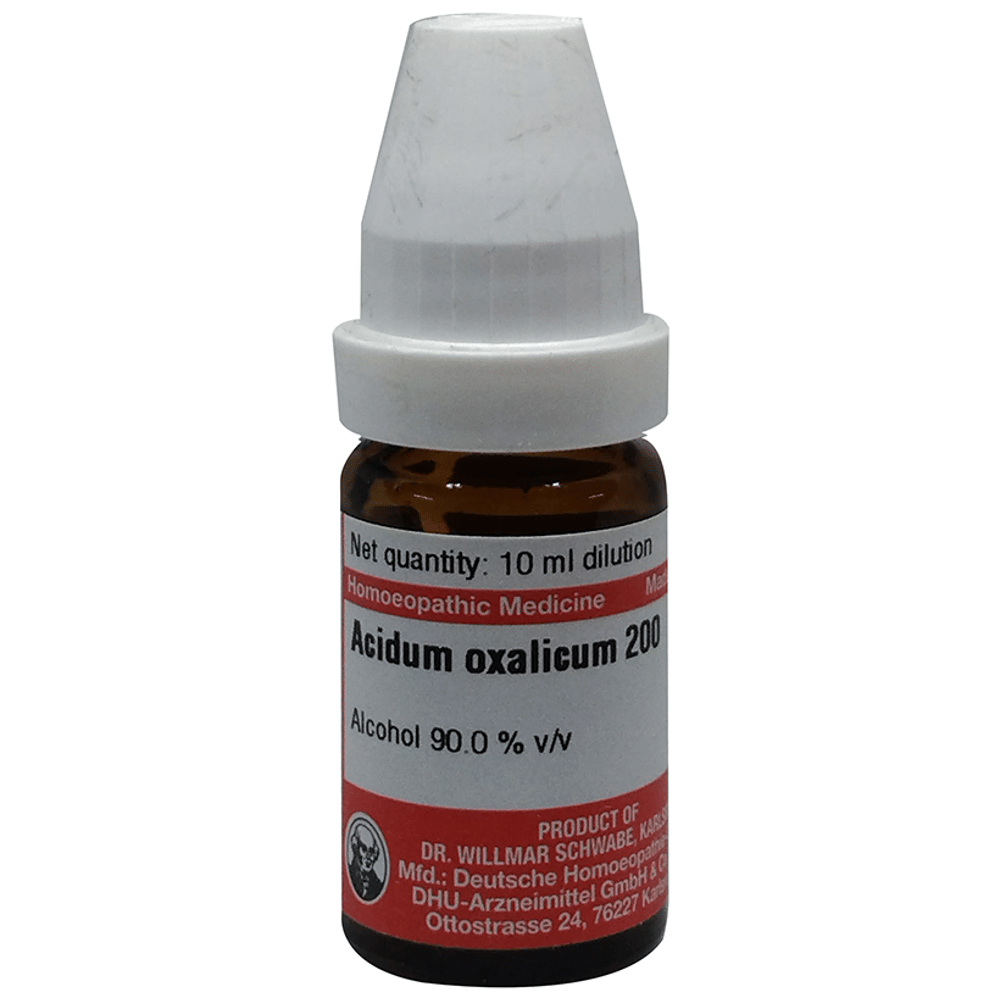Dr Willmar Schwabe Germany Acidum Oxalicum Dilution 200 bottle of 10 ml Dilution