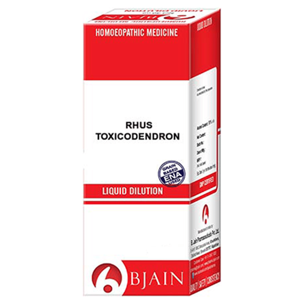 Bjain Rhus Toxicodendron Dilution 10M CH bottle of 100 ml Dilution