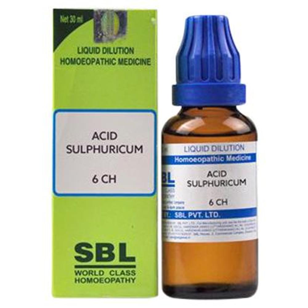 SBL Acid Sulphuricum Dilution 6 CH bottle of 30 ml Dilution