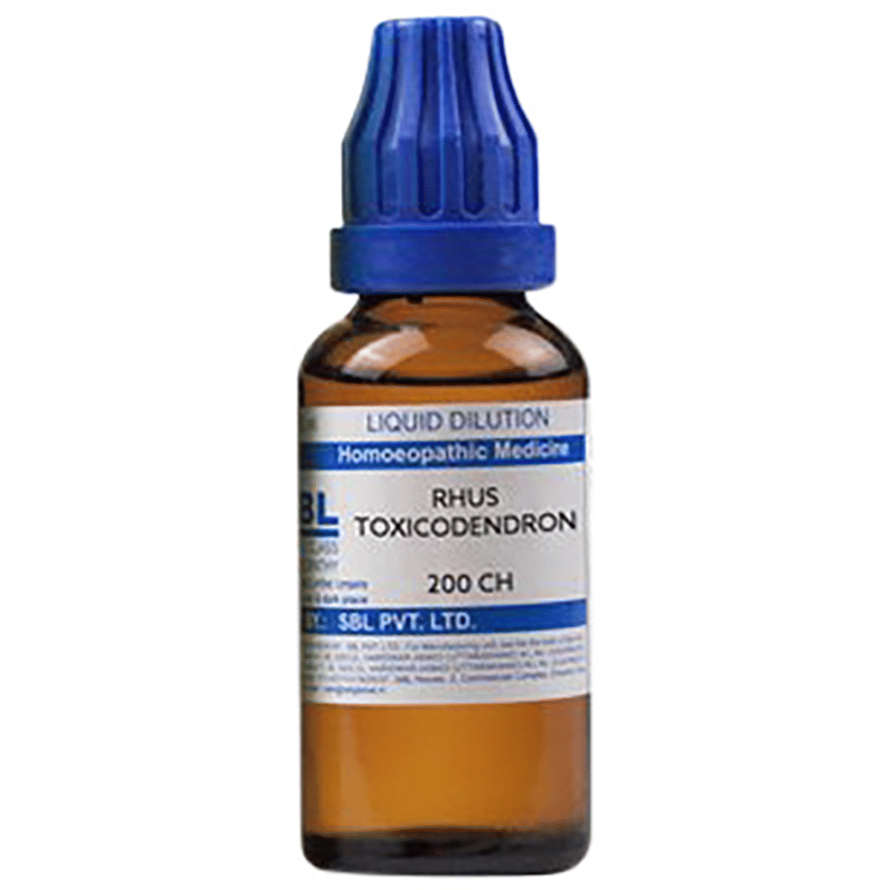 SBL Rhus Toxicodendron Dilution 200 CH bottle of 30 ml Dilution