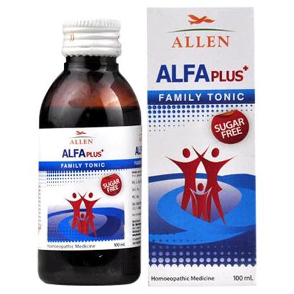 Allen Alfa Plus Sugar Free Family Tonic bottle of 100 ml Tonic