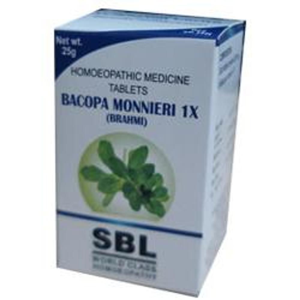 SBL Bacopa Monnieri Tablet 1X bottle of 25 gm Tablet SBL Bacopa Monnieri Tablet 1X bottle of 25 gm Tablet