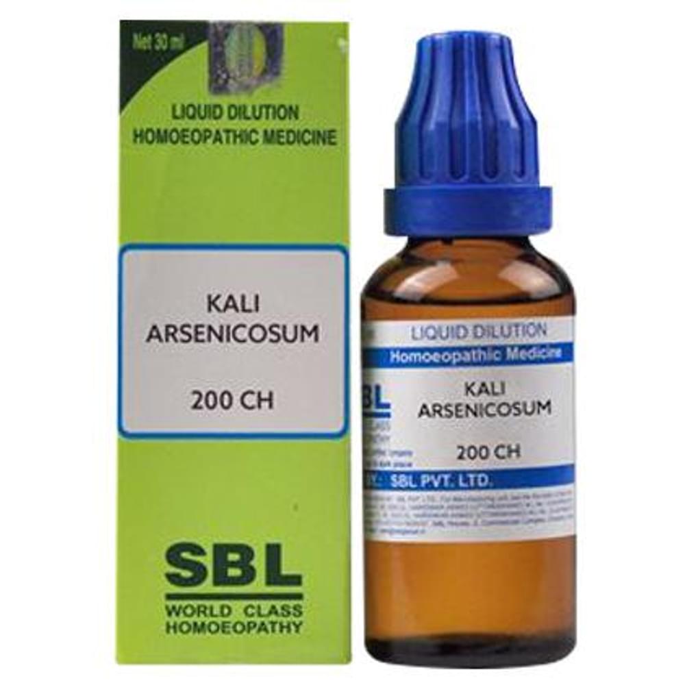 SBL Kali Arsenicosum Dilution 200 CH bottle of 30 ml Dilution