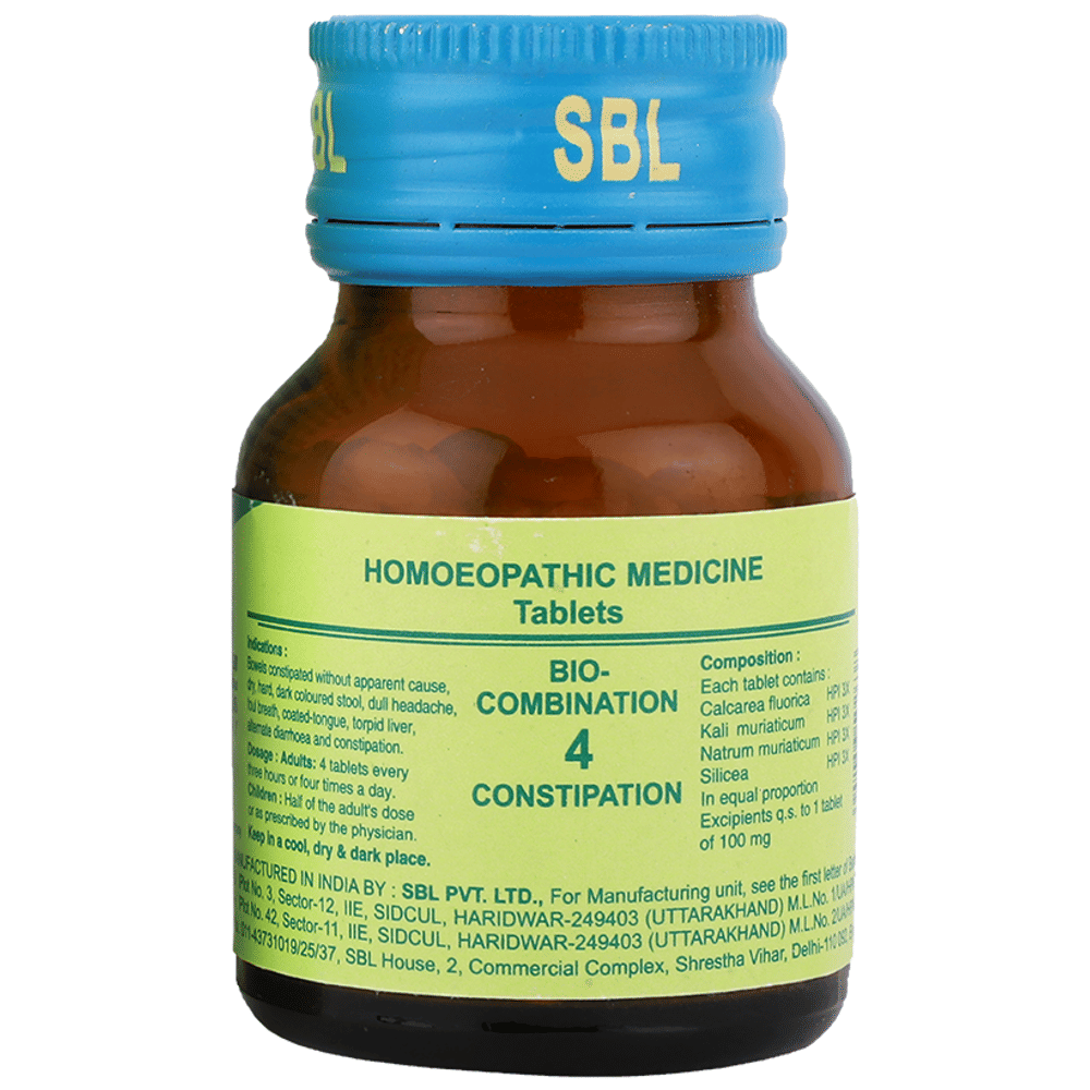 SBL Bio-Combination 4 Tablet bottle of 25 gm Biocombination Tablet