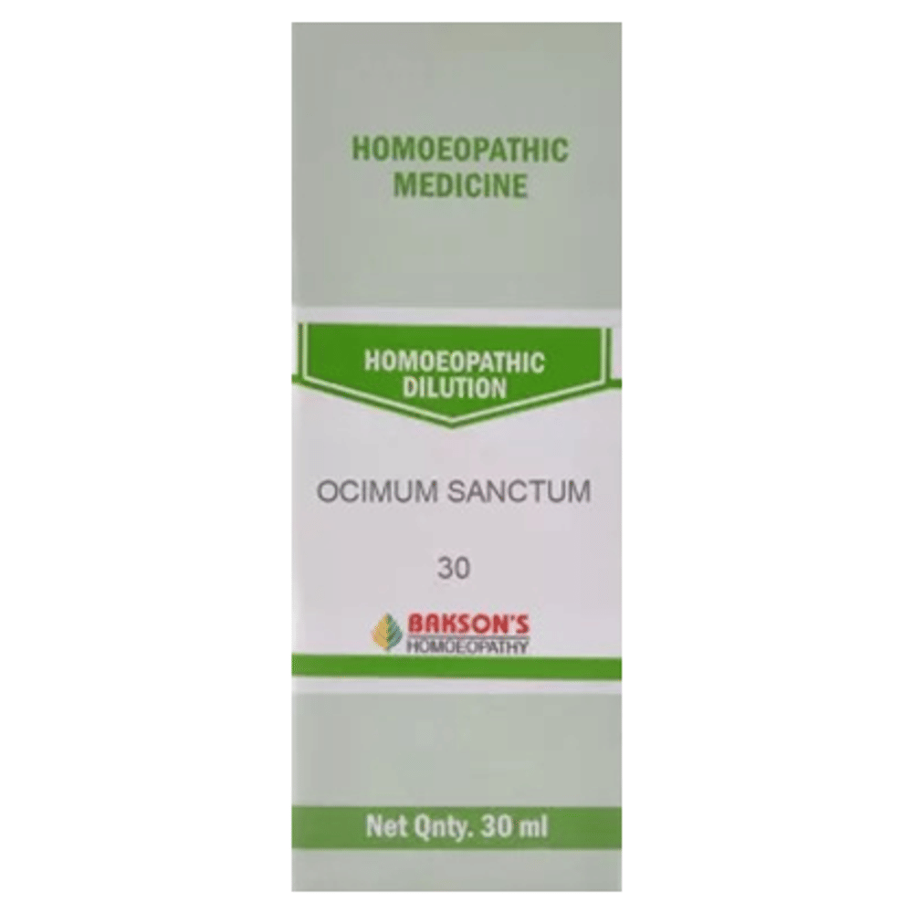 Bakson's Homeopathy Ocimum Sanctum Dilution 30 bottle of 30 ml Dilution