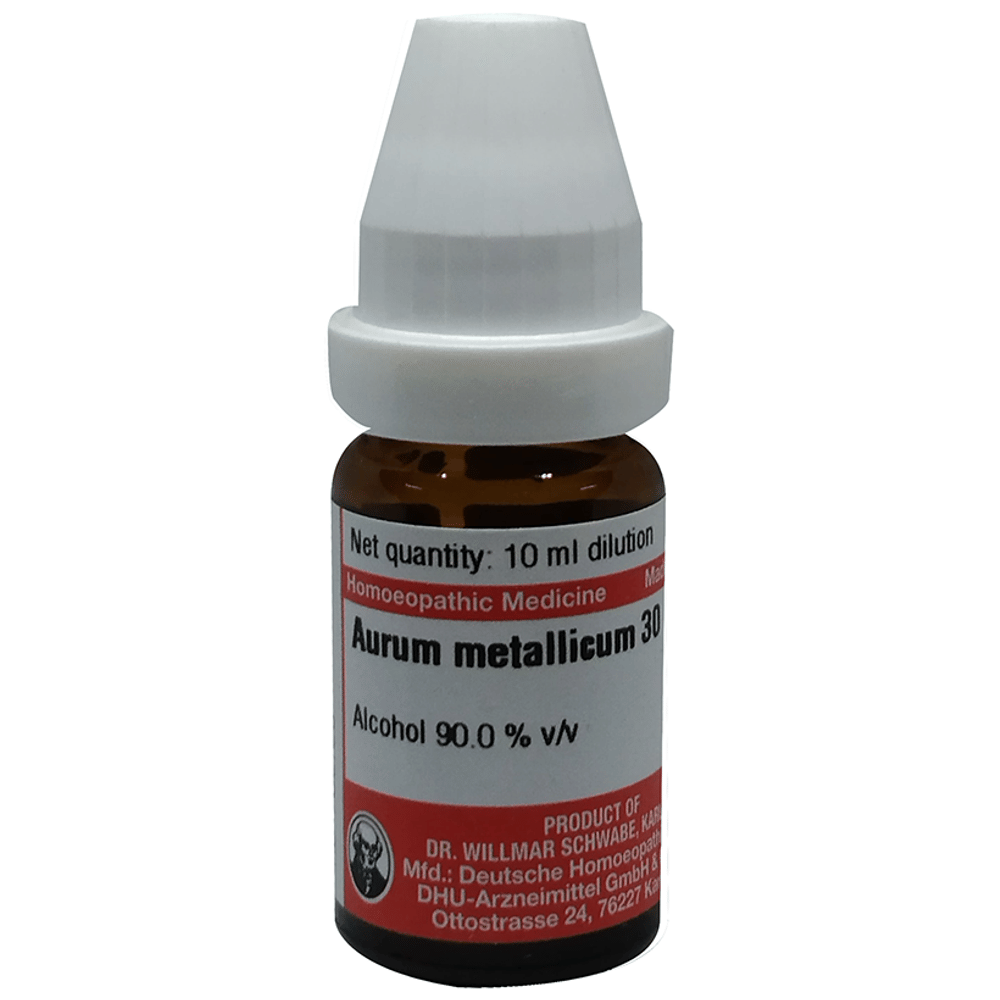 Dr Willmar Schwabe Germany Aurum Metallicum Dilution 30 bottle of 10 ml Dilution