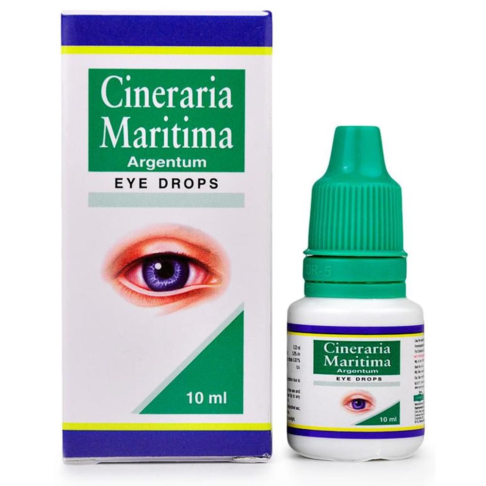 Hapdco Cineraria Maritima Argentum Eye Drop bottle of 10 ml Eye Drop