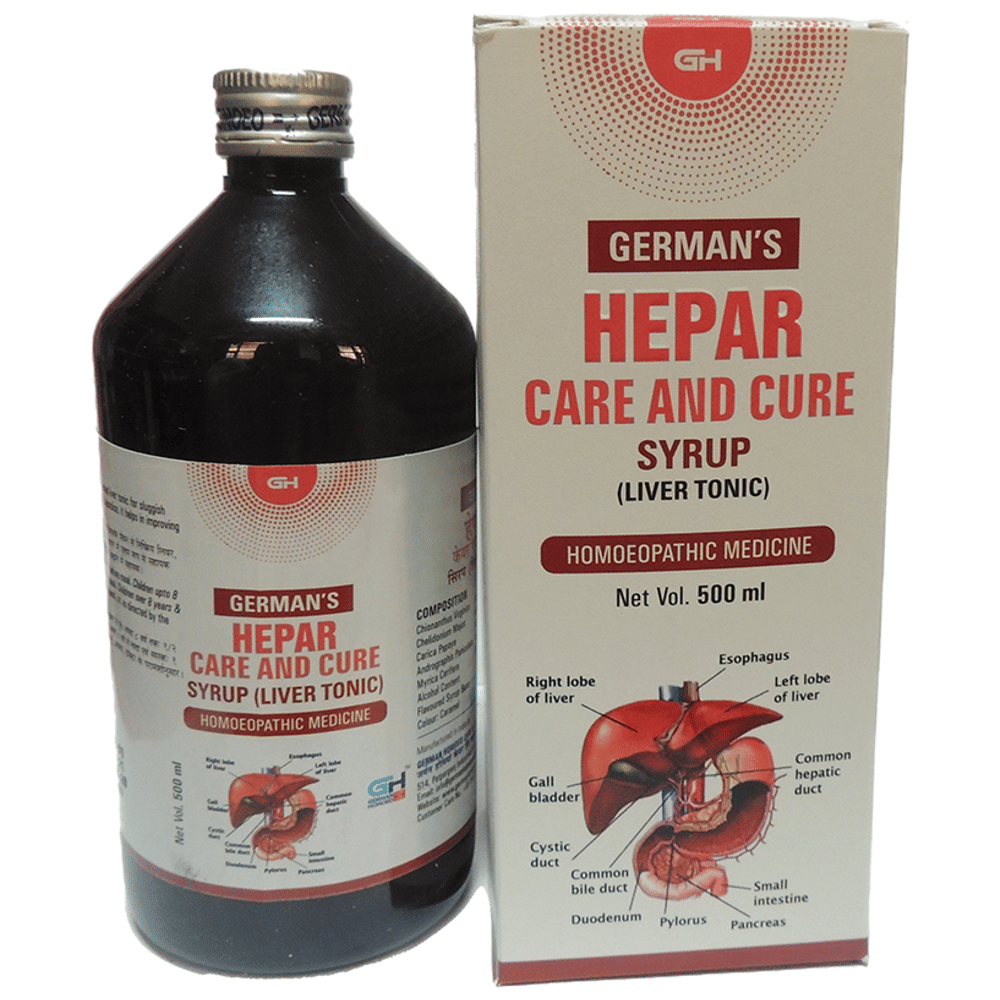 German's Hepar Care and Cure Syrup bottle of 500 ml Syrup