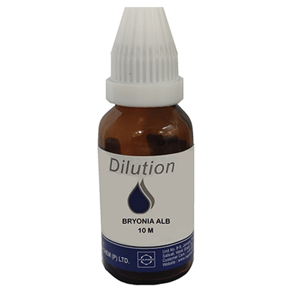 Hapro Bryonia Alb Dilution 10M bottle of 100 ml Dilution
