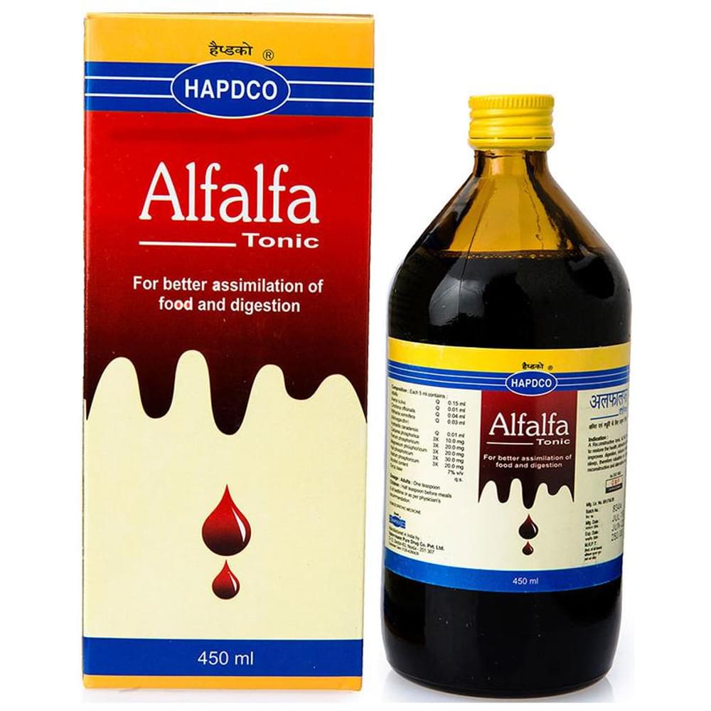 Hapdco Alfalfa Tonic bottle of 450 ml Tonic Hapdco Alfalfa Tonic bottle of 450 ml Tonic