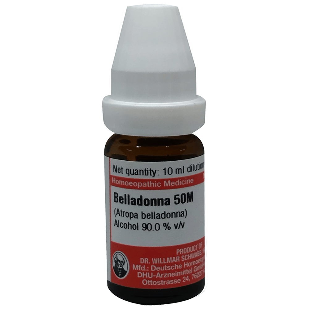 Dr Willmar Schwabe Germany Belladonna Dilution 50M bottle of 10 dilutions