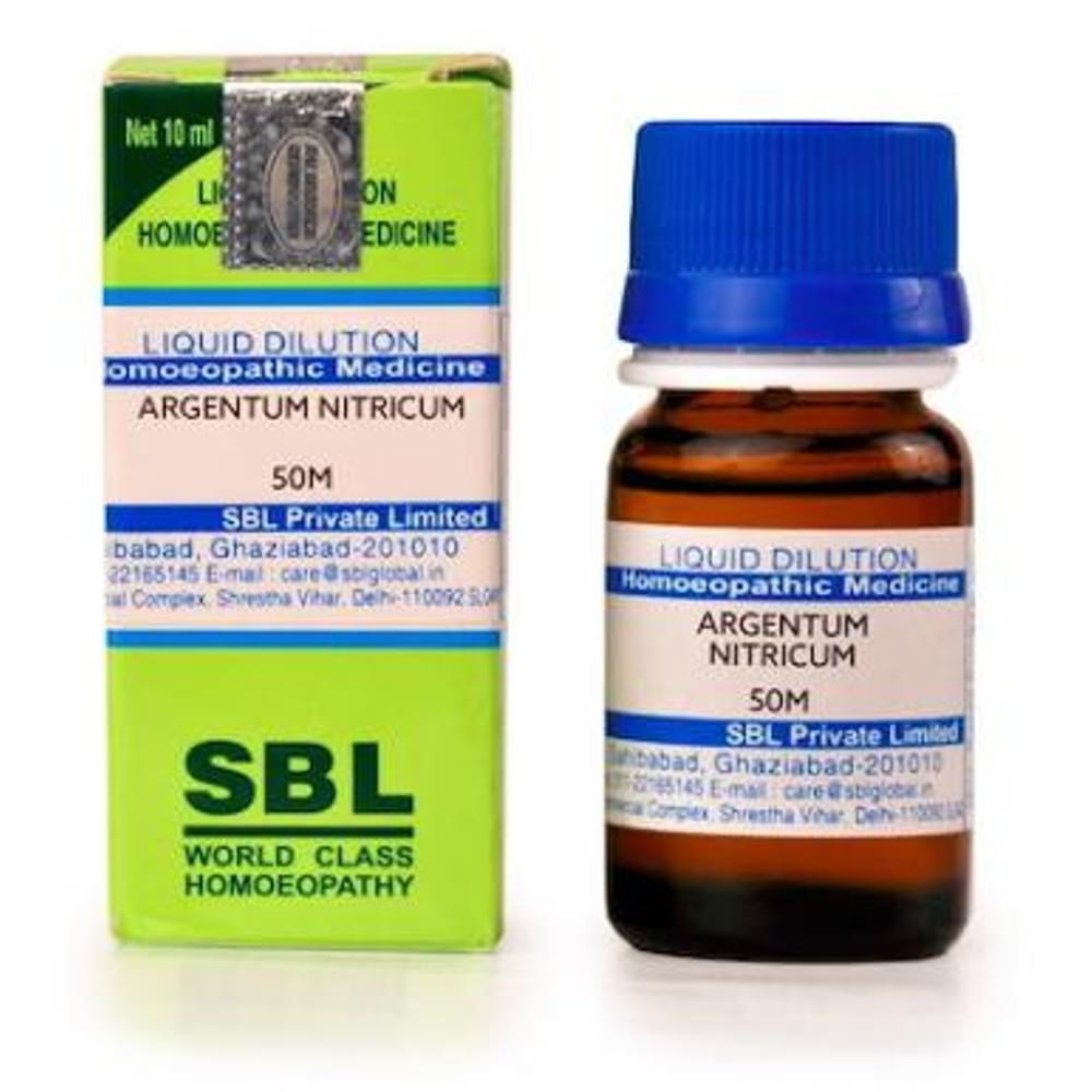 SBL Argentum Nitricum Dilution 50M CH bottle of 10 ml Dilution