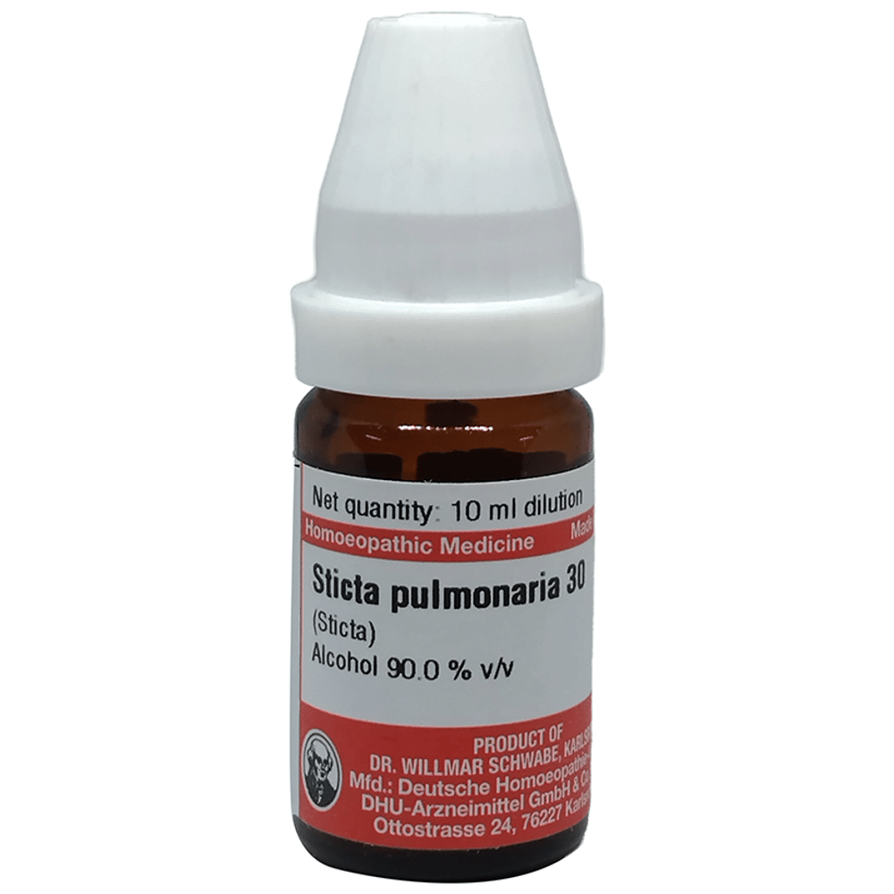 Dr Willmar Schwabe Germany Sticta Pulmonaria Dilution 30 bottle of 10 ml Dilution