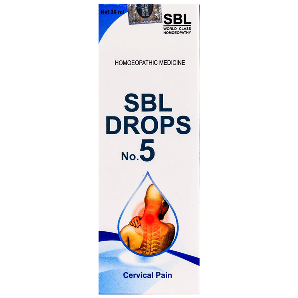 SBL Drops No. 5 (For Cervical Pain) bottle of 30 ml Drop