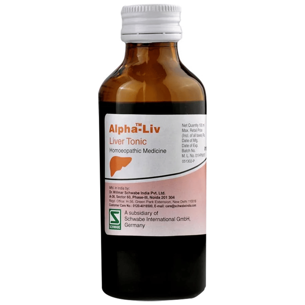 Dr Willmar Schwabe India Alpha-Liv Liver Tonic bottle of 500 ml Tonic