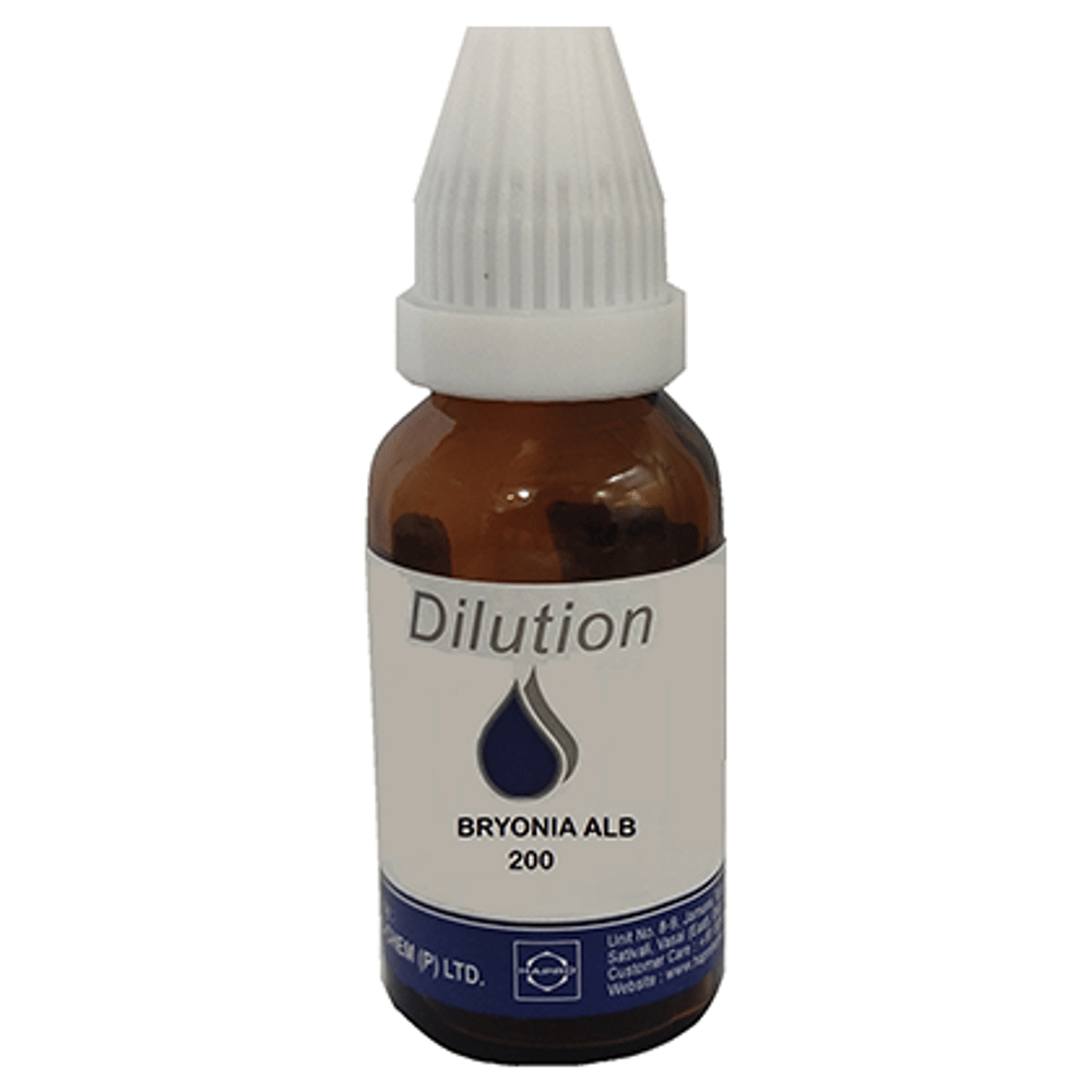 Hapro Bryonia Alb Dilution 200 bottle of 30 ml Dilution