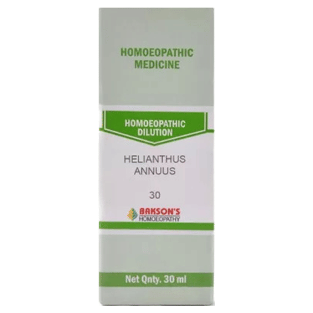 Bakson's Homeopathy Helianthus Annuus Dilution 30 bottle of 30 ml Dilution