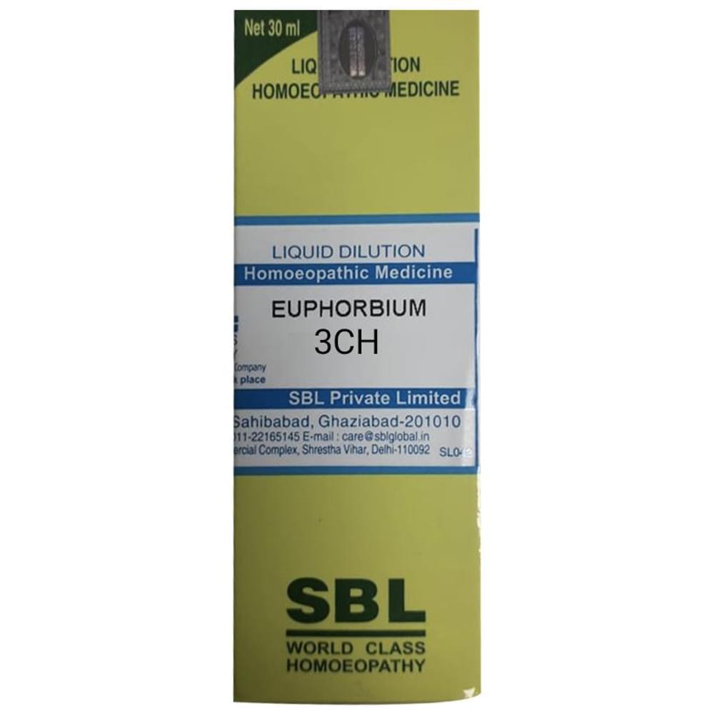 SBL Euphorbium Dilution 3 CH bottle of 30 ml Dilution