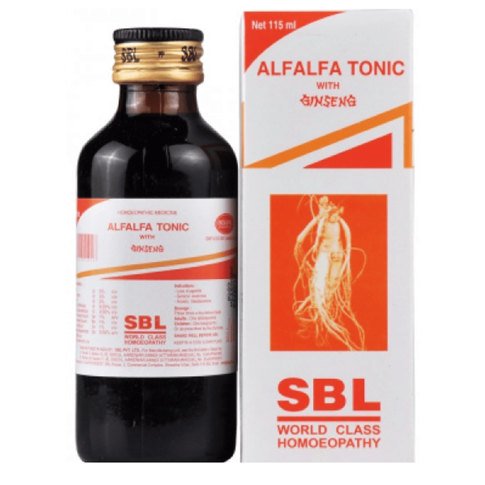 SBL Alfalfa Tonic with Ginseng bottle of 115 ml Tonic SBL Alfalfa Tonic with Ginseng bottle of 115 ml Tonic