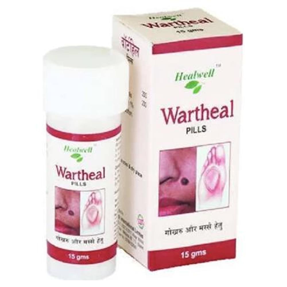 Healwell Wartheal Pills bottle of 15 gm Tablet