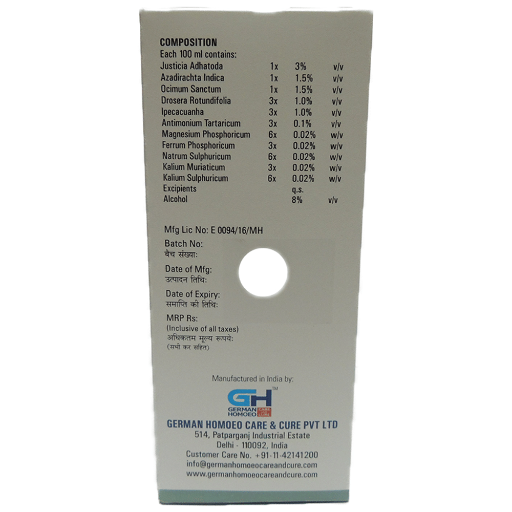 German's Cough Care and Cure Syrup bottle of 500 ml Syrup