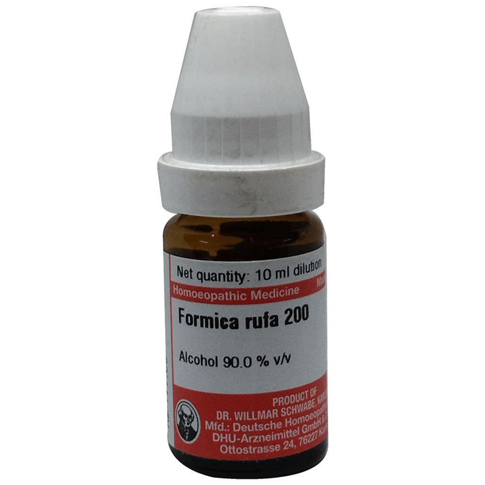 Dr Willmar Schwabe Germany Formica Rufa Dilution 200 bottle of 10 ml Dilution
